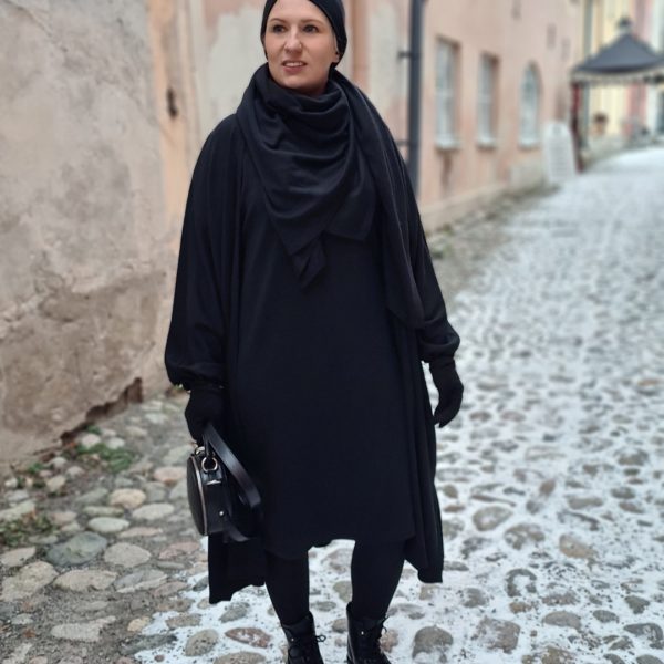 Merinovillainen CARO-neuletakki, musta - Image 7