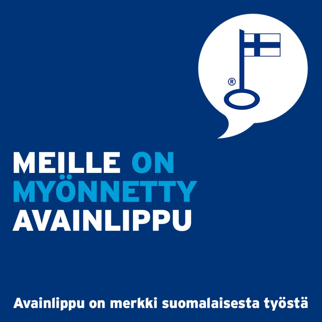 Meille on myönnetty Avainlippu -merkki